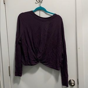 Long sleeve crop shirt